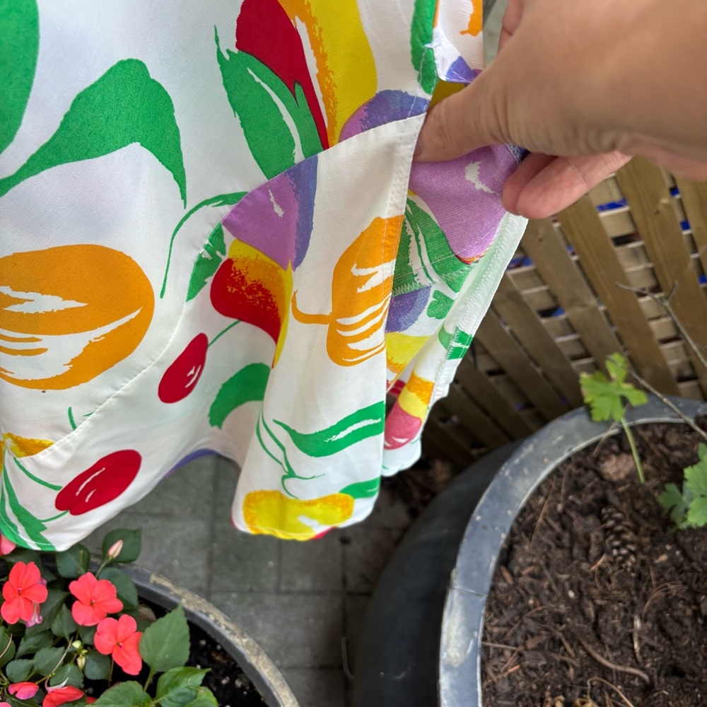 Colorful Fruit Print Maxi Dress - Picture 5 of 8
